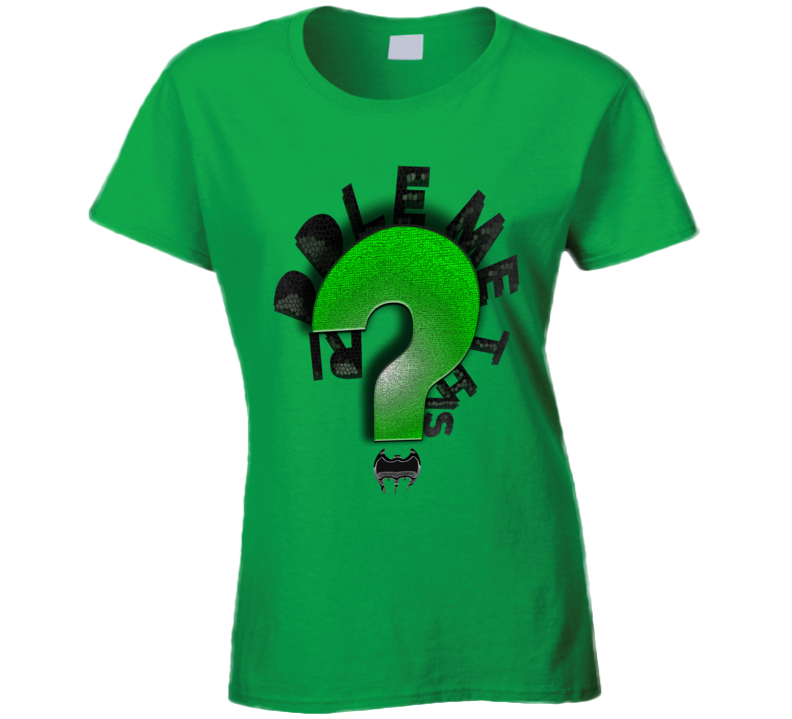 Riddler Batman Villain Classic Comic Ladies T Shirt Riddler Batman Villain Classic Comic Ladies T Shirt