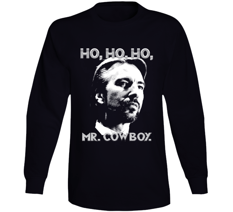 Die Hard Christmas Movie Hans Alan Rickman Fan Long Sleeve Die Hard Christmas Movie Hans Alan Rickman Fan Long Sleeve