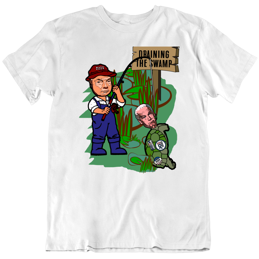 Trump Draining The Swamp Biden Usa Politics Support T Shirt Trump Draining The Swamp Biden Usa Politics Support T Shirt