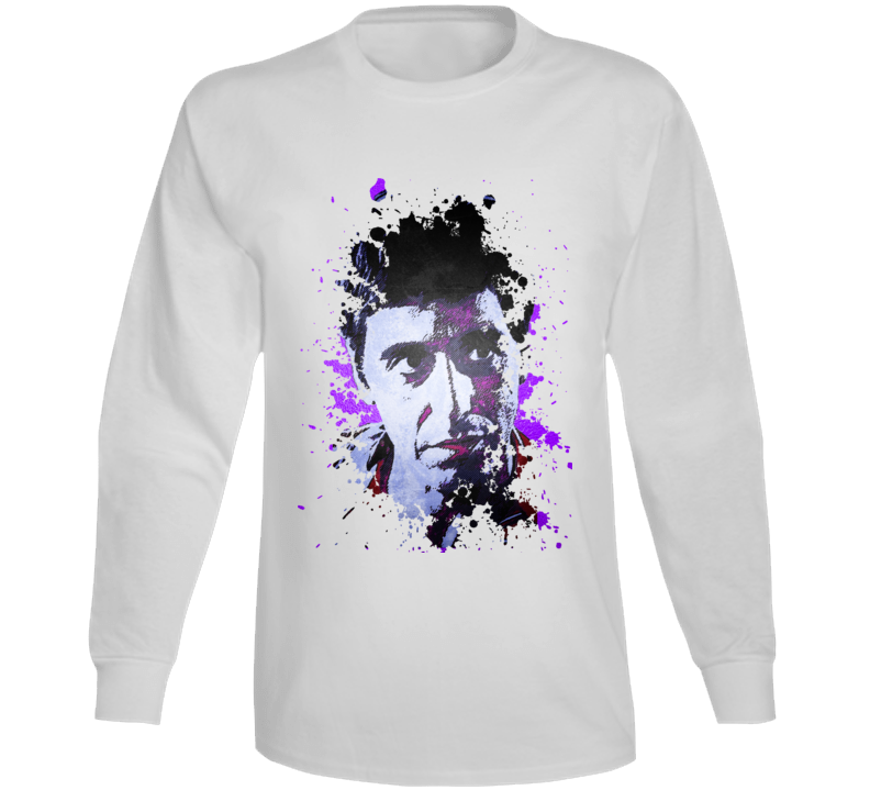 Exclusive Scarface Tony Montana Al Pacino Classic Gangster Movie Long Sleeve Exclusive Scarface Tony Montana Al Pacino Classic Gangster Movie Long Sleeve