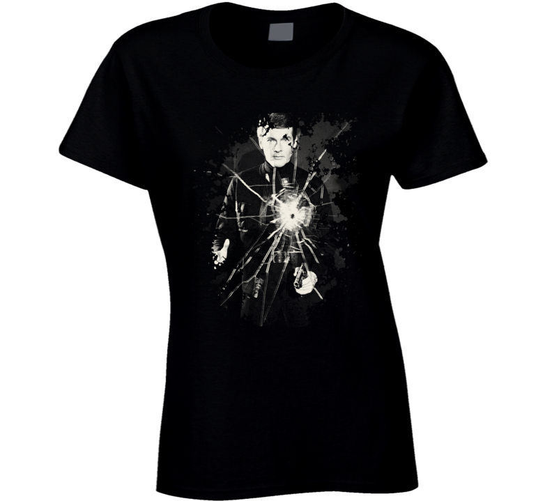 James Bond Roger Moore 007 Exclusive Fan Ladies T Shirt James Bond Roger Moore 007 Exclusive Fan Ladies T Shirt