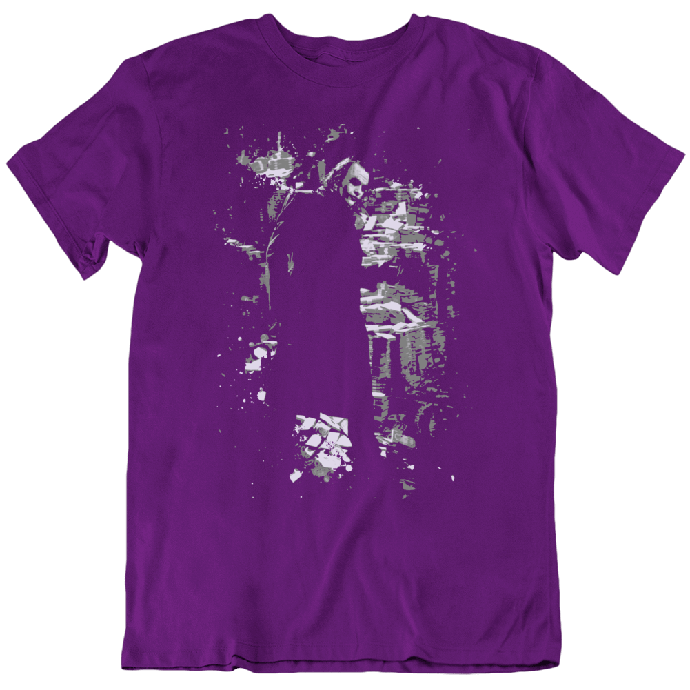 Joker Heath Ledger Dark Knight Batman Movie Exclusive Fan T Shirt Joker Heath Ledger Dark Knight Batman Movie Exclusive Fan T Shirt