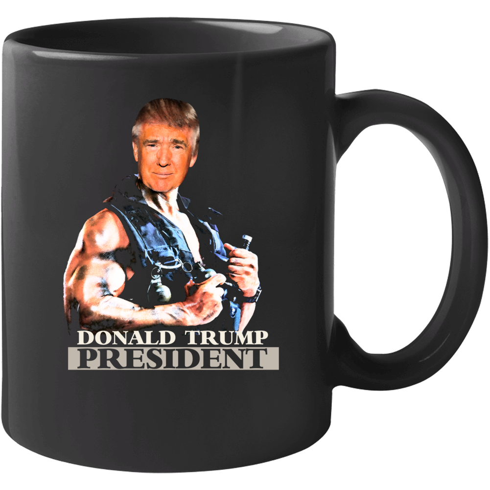 Donald Trump President Usa Republican Vote Commando Parody Mug Donald Trump President Usa Republican Vote Commando Parody Mug