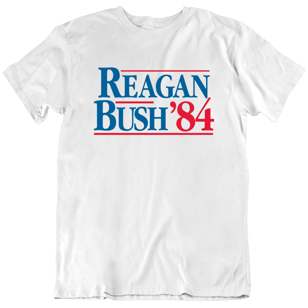 Reagan Bush 84 Usa President Election Sign T Shirt Reagan Bush 84 Usa President Election Sign T Shirt