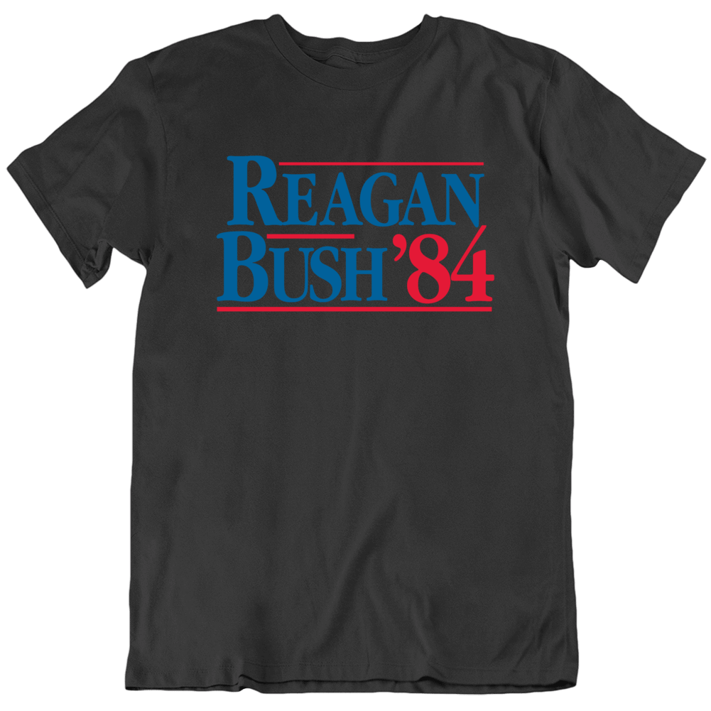 Reagan Bush 84 Usa President Vote Election Sign T Shirt Reagan Bush 84 Usa President Vote Election Sign T Shirt