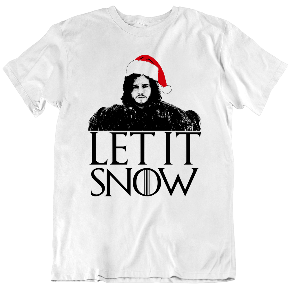 Let It Snow Jon Funny Parody Got Fan Christmas White T Shirt Let It Snow Jon Funny Parody Got Fan Christmas White T Shirt