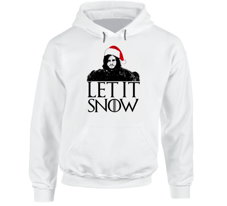 Let It Snow Jon Funny Parody Got Fan Christmas White Hoodie Let It Snow Jon Funny Parody Got Fan Christmas White Hoodie