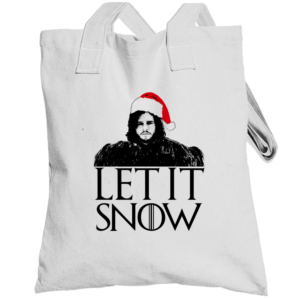Let It Snow Jon Funny Parody Got Fan Christmas White Totebag Let It Snow Jon Funny Parody Got Fan Christmas White Totebag