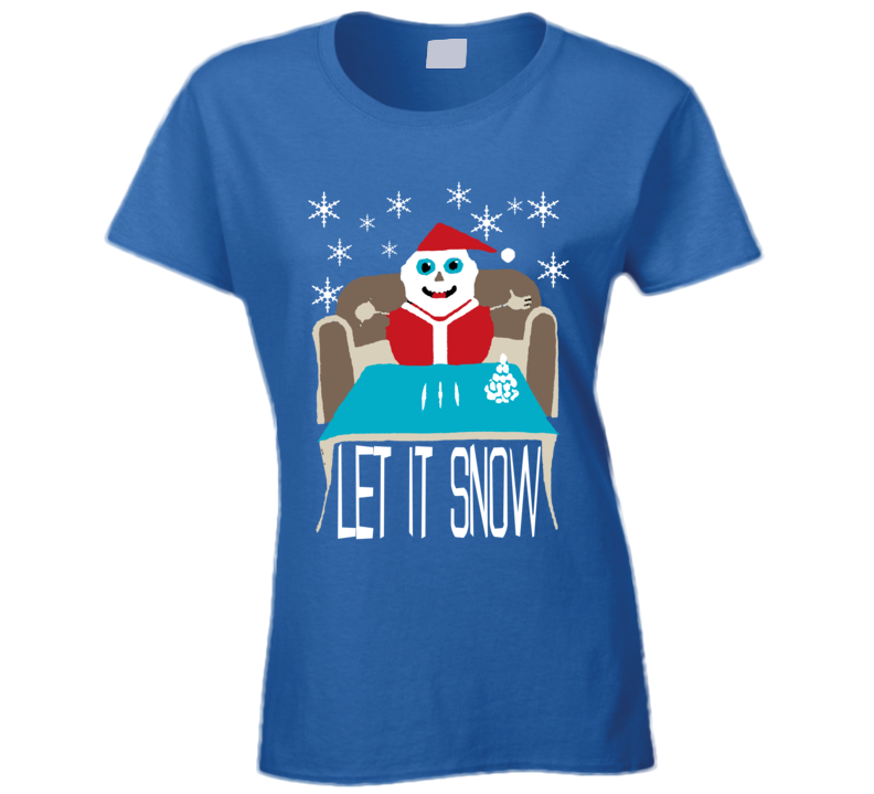 Let It Snow Cocaine Christmas Parody Walmart Ladies T Shirt Let It Snow Cocaine Christmas Parody Walmart Ladies T Shirt