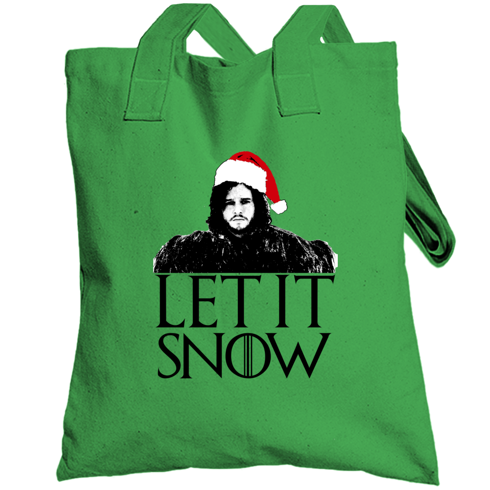 Let It Snow Jon Funny Parody Got Fan Christmas Totebag Let It Snow Jon Funny Parody Got Fan Christmas Totebag