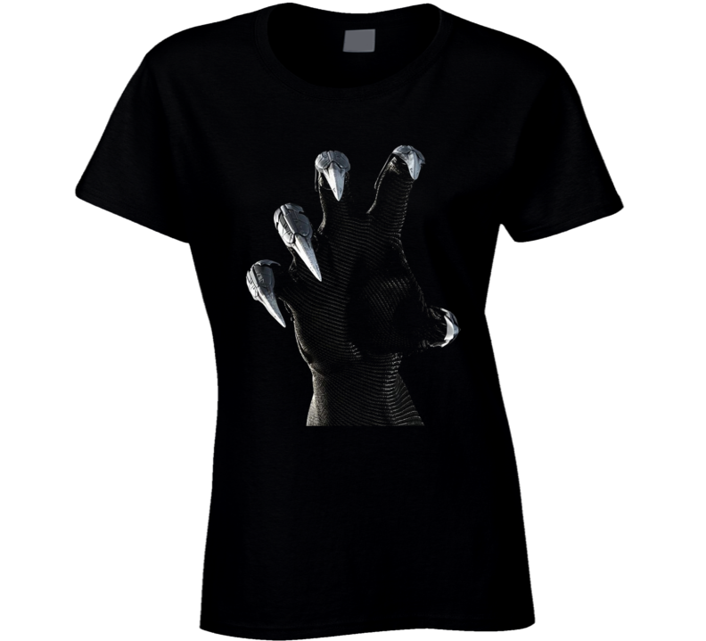 Black Panther Claw Super Hero Comic Book Movie Ladies T Shirt Black Panther Claw Super Hero Comic Book Movie Ladies T Shirt