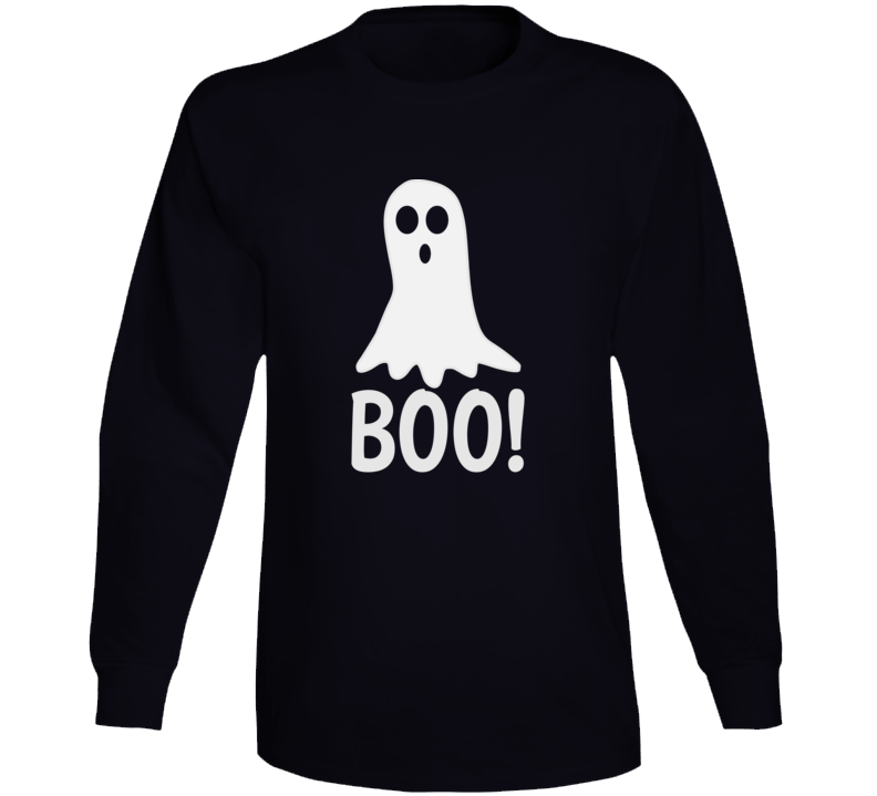 Funny Ghost Boo Halloween Long Sleeve Funny Ghost Boo Halloween Long Sleeve