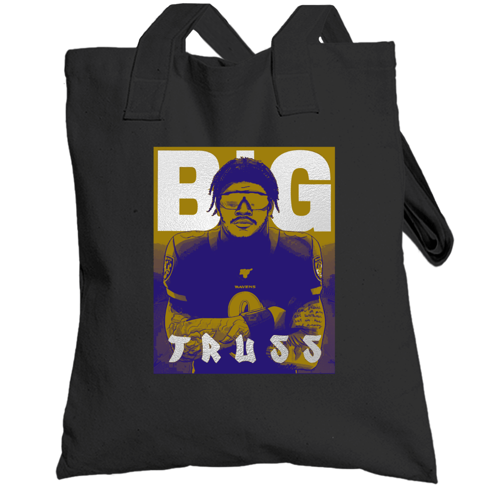 Big Truss Balitmore Football Fan Team Support Totebag Big Truss Balitmore Football Fan Team Support Totebag