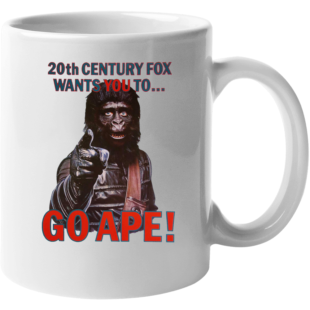 Planet Of The Apes 70s Movie Go Ape Promo Trending Fan Parody Mug Planet Of The Apes 70s Movie Go Ape Promo Trending Fan Parody Mug