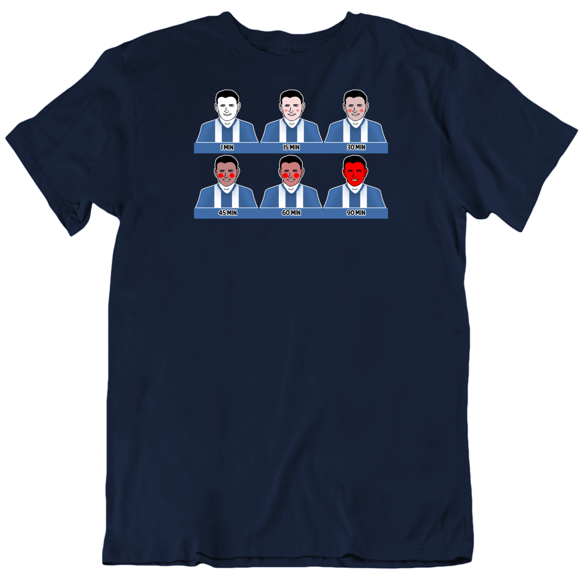Stages Of A Soccer Football Match Funny T Shirt Stages Of A Soccer Football Match Funny T Shirt
