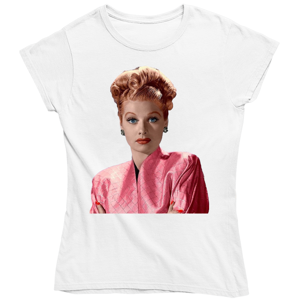 Lucille Ball I Love Lucy Icon Tv Actress Fan Ladies T Shirt Lucille Ball I Love Lucy Icon Tv Actress Fan Ladies T Shirt