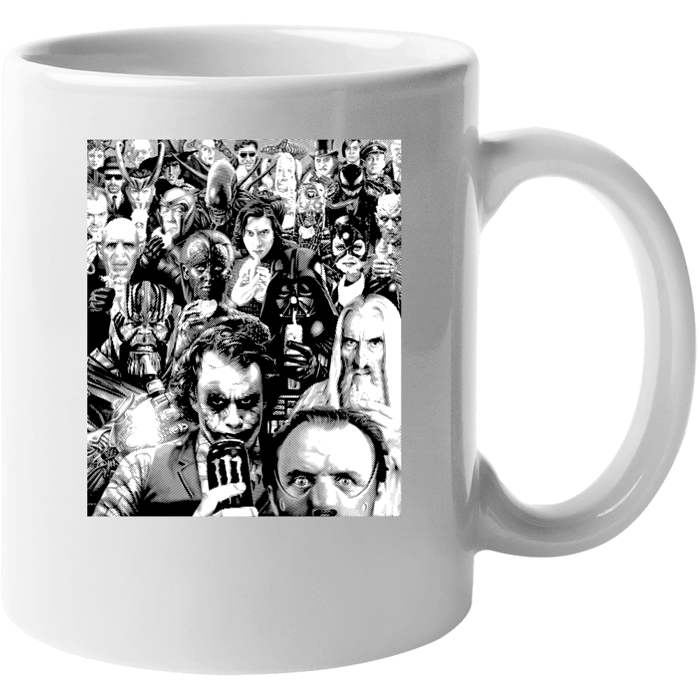 Super Heroes Villains Funny Parody Fan Mug Super Heroes Villains Funny Parody Fan Mug