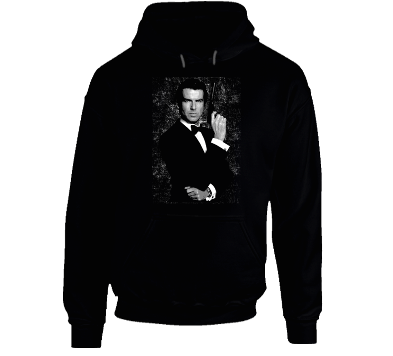 James Bond Pierce Brosnan 90s Movie Oo7 Fan Hoodie James Bond Pierce Brosnan 90s Movie Oo7 Fan Hoodie