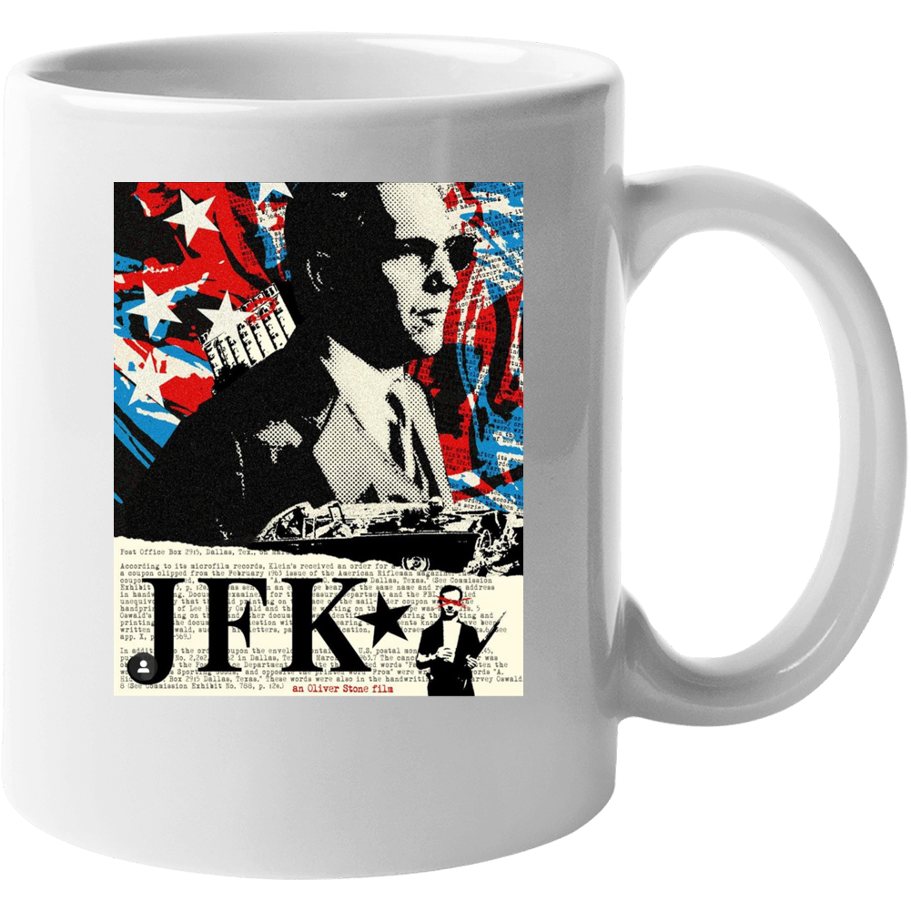 Jfk Oliver Stone Movie Kevin Costner Fan Mug Jfk Oliver Stone Movie Kevin Costner Fan Mug