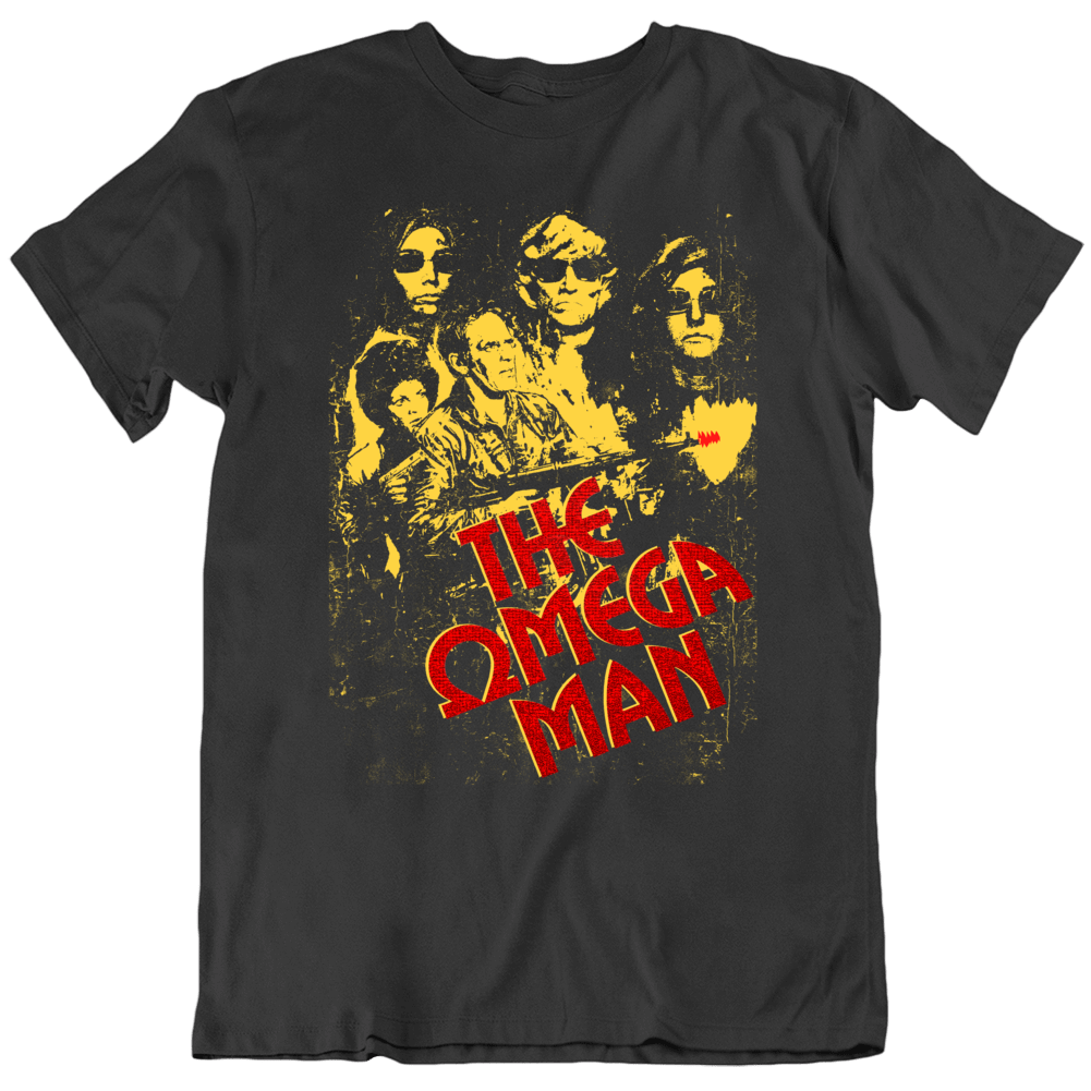 Omega Man Charlton Heston 70s Classic Movie Fan T Shirt Omega Man Charlton Heston 70s Classic Movie Fan T Shirt