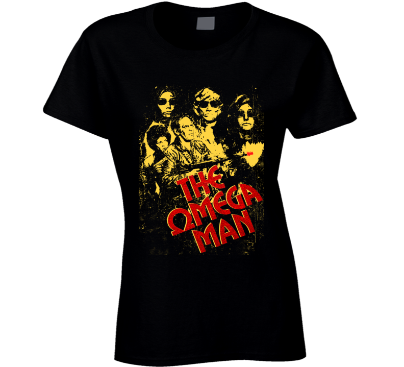 Omega Man Charlton Heston 70s Classic Movie Fan Ladies T Shirt Omega Man Charlton Heston 70s Classic Movie Fan Ladies T Shirt