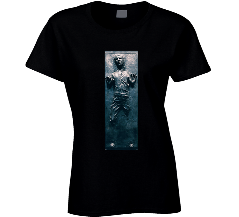 Han Solo Carbonite Star Wars Empire Strikes Back Movie Fan Ladies T Shirt Han Solo Carbonite Star Wars Empire Strikes Back Movie Fan Ladies T Shirt