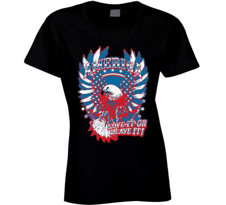 American Pride Freedom Love It Eagle Usa Ladies T Shirt American Pride Freedom Love It Eagle Usa Ladies T Shirt