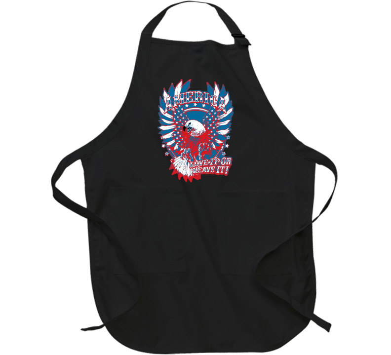 American Pride Freedom Love It Eagle Usa Apron American Pride Freedom Love It Eagle Usa Apron