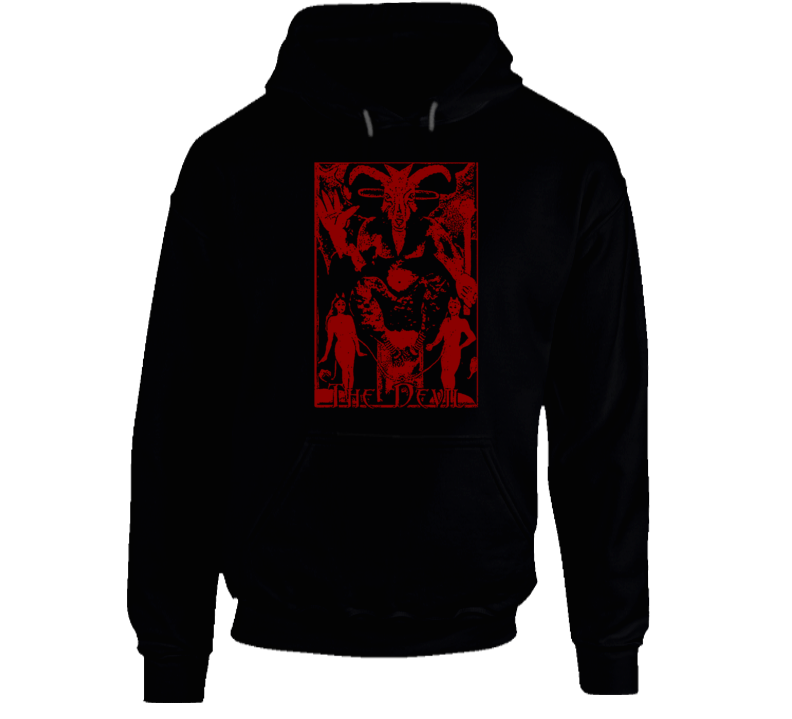 Devil Tarot Card 666 Satan Lucifer Cult Hoodie Devil Tarot Card 666 Satan Lucifer Cult Hoodie