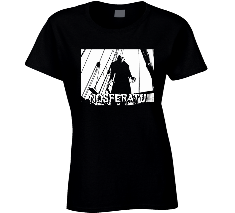 Nosferatu Dracula Vampire Cult Horror Movie Fan Ladies T Shirt Nosferatu Dracula Vampire Cult Horror Movie Fan Ladies T Shirt