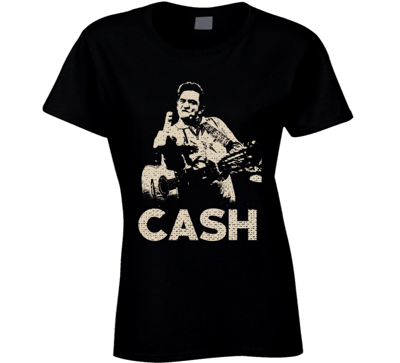 Johnny Cash Finger Country Music Fan Ladies T Shirt Johnny Cash Finger Country Music Fan Ladies T Shirt