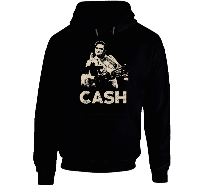 Johnny Cash Finger Country Music Fan Hoodie Johnny Cash Finger Country Music Fan Hoodie