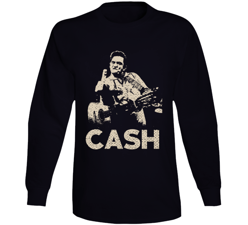 Johnny Cash Finger Country Music Fan Long Sleeve Johnny Cash Finger Country Music Fan Long Sleeve