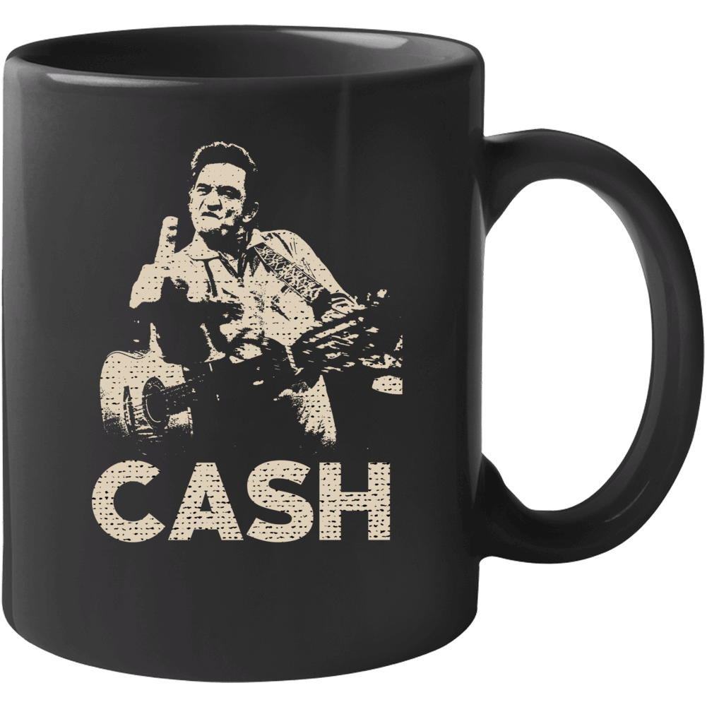 Johnny Cash Finger Country Music Fan Mug Johnny Cash Finger Country Music Fan Mug