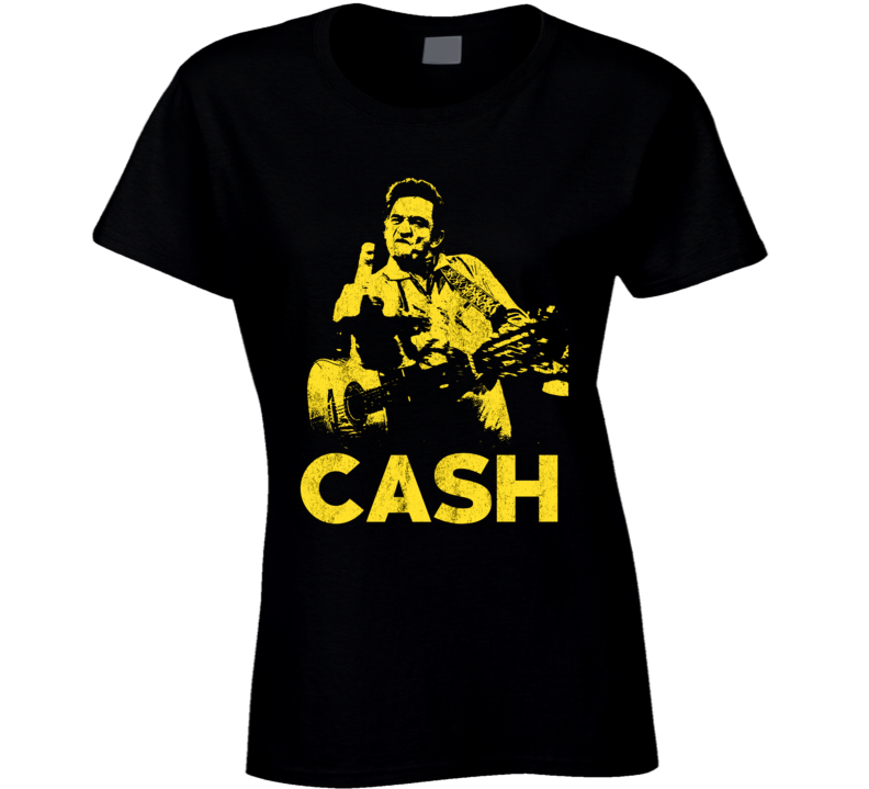 Johnny Cash Finger Country Music Nashville Fan Ladies T Shirt Johnny Cash Finger Country Music Nashville Fan Ladies T Shirt