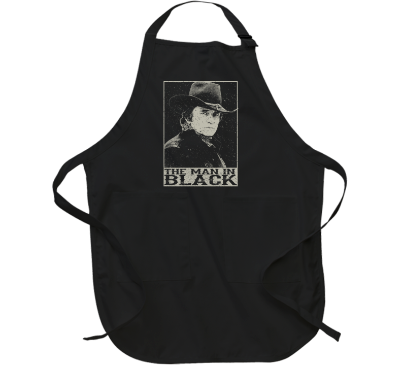The Man In Black Johnny Cash Country Music Legend Apron The Man In Black Johnny Cash Country Music Legend Apron
