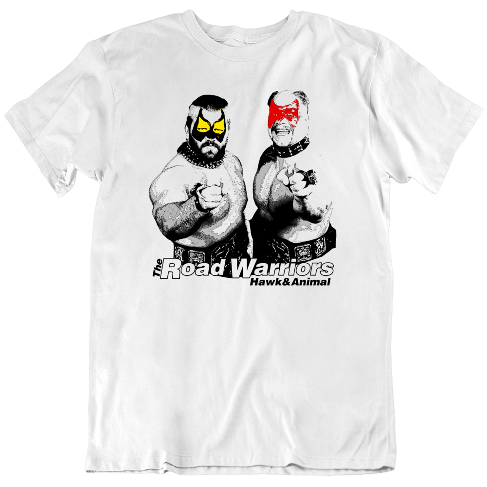 The Road Warriors Hawk Animal Retro Wrestling T Shirt The Road Warriors Hawk Animal Retro Wrestling T Shirt
