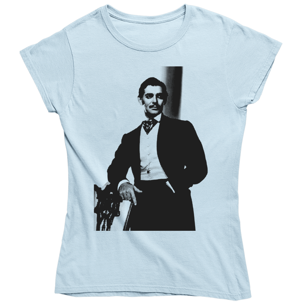 Clark Cable Rhett Butler Gone With The Wind Fan Movie Ladies T Shirt Clark Cable Rhett Butler Gone With The Wind Fan Movie Ladies T Shirt