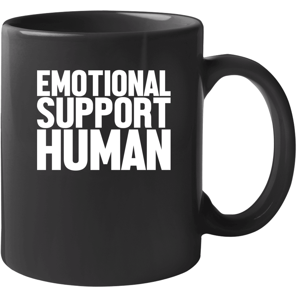 Emotional Support Human Funny Dog Parody Mug Emotional Support Human Funny Dog Parody Mug
