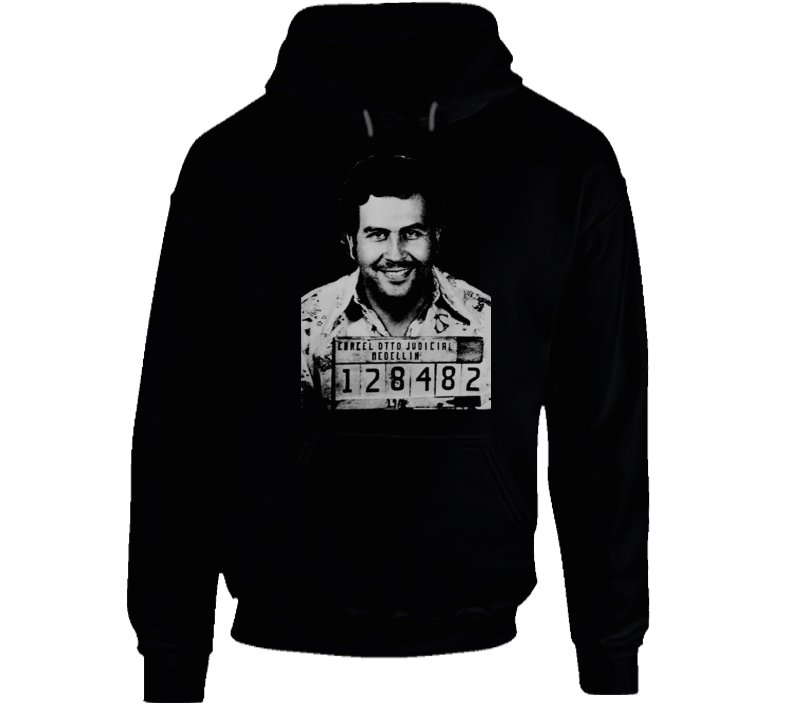 Pablo Escobar Columbian Legend Mugshot Hoodie Pablo Escobar Columbian Legend Mugshot Hoodie