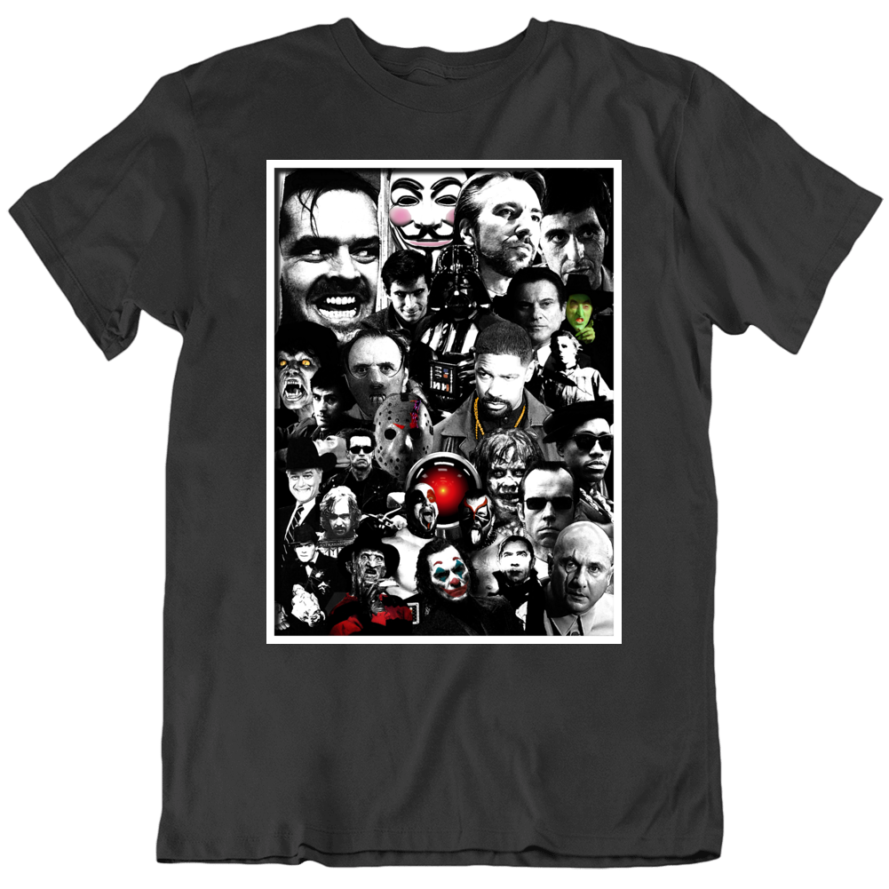 Villains Movie Pop Culture Parody Mash Up T Shirt Villains Movie Pop Culture Parody Mash Up T Shirt