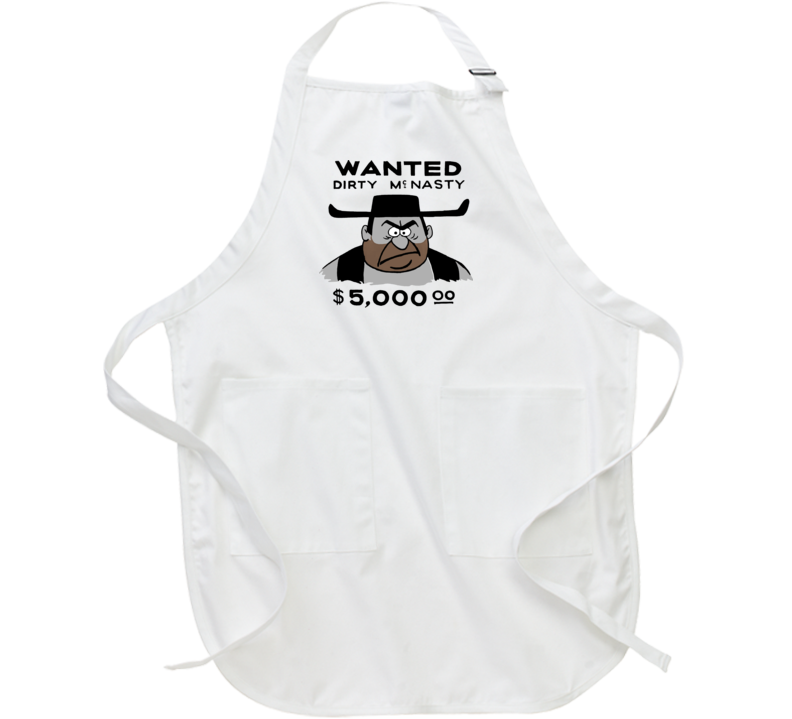 Wanted Dirty Mcnasty Woody Woodpecker Villain Funny Cartoon Apron Wanted Dirty Mcnasty Woody Woodpecker Villain Funny Cartoon Apron