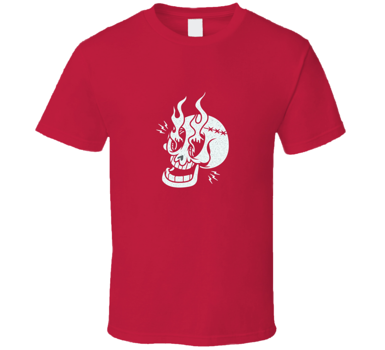 Skull Fire Tattoo Stamp Shirt Print Black Vector Traditional Apparel Biker Happy T Shirt Skull Fire Tattoo Stamp Shirt Print Black Vector Traditional Apparel Biker Happy T Shirt