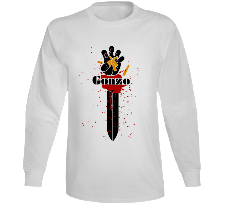 Gonzo Journalism Hunter S Thompson Legendary Logo Fan Long Sleeve Gonzo Journalism Hunter S Thompson Legendary Logo Fan Long Sleeve