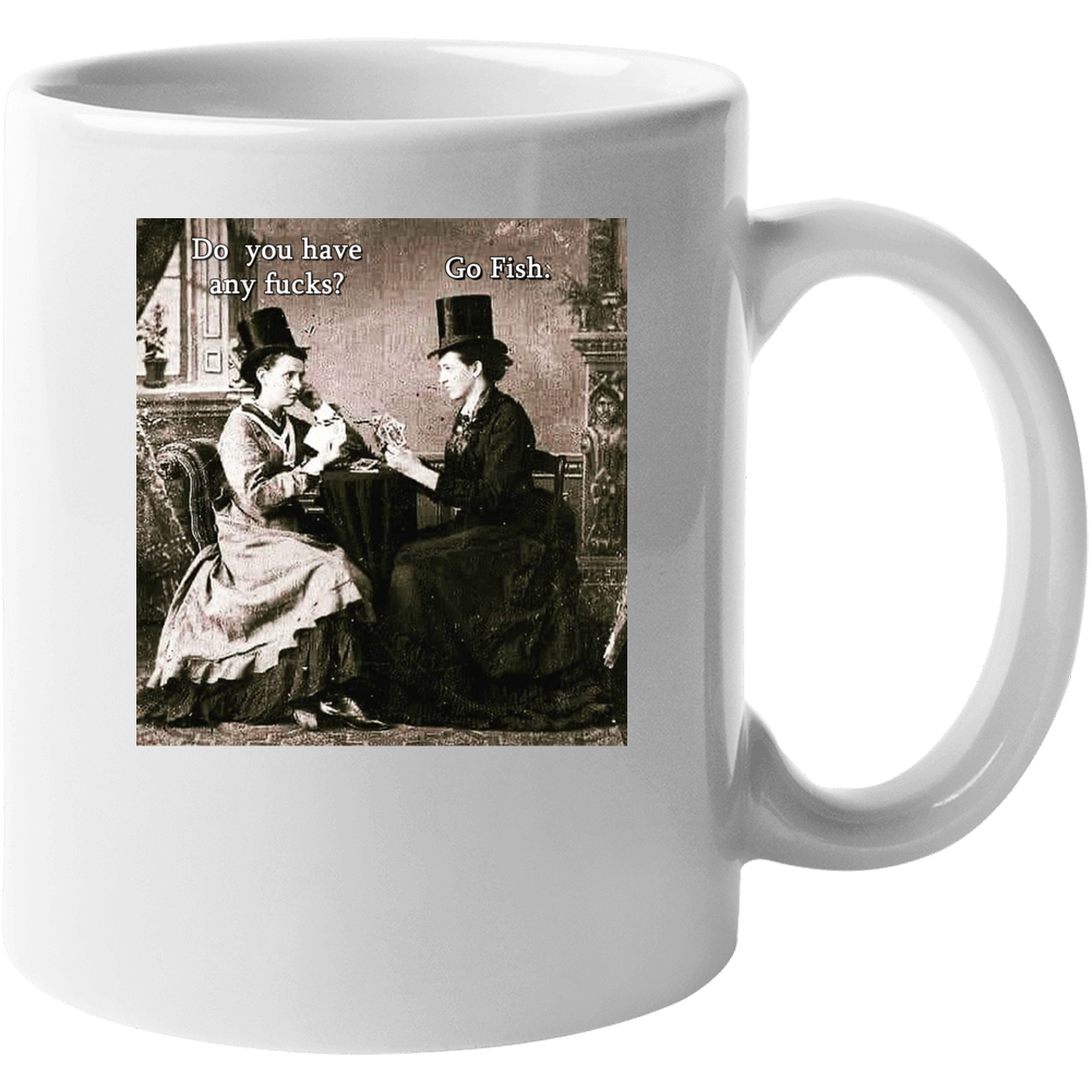 Funny Go Fish Vintage Rude Mug Funny Go Fish Vintage Rude Mug