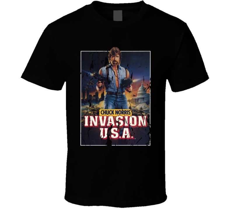 Chuck Norris Invasion Usa 80s Action Movie Fan T Shirt Chuck Norris Invasion Usa 80s Action Movie Fan T Shirt