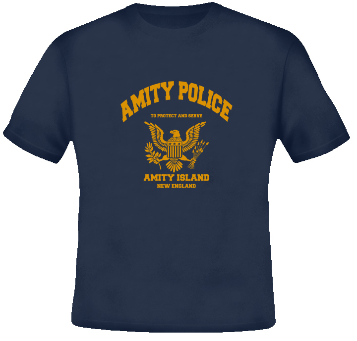 Amity Police Jaws t shirt Amity Police Jaws t shirt