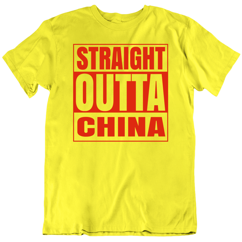 Straight Outta China City Funny Parody T Shirt Straight Outta China City Funny Parody T Shirt
