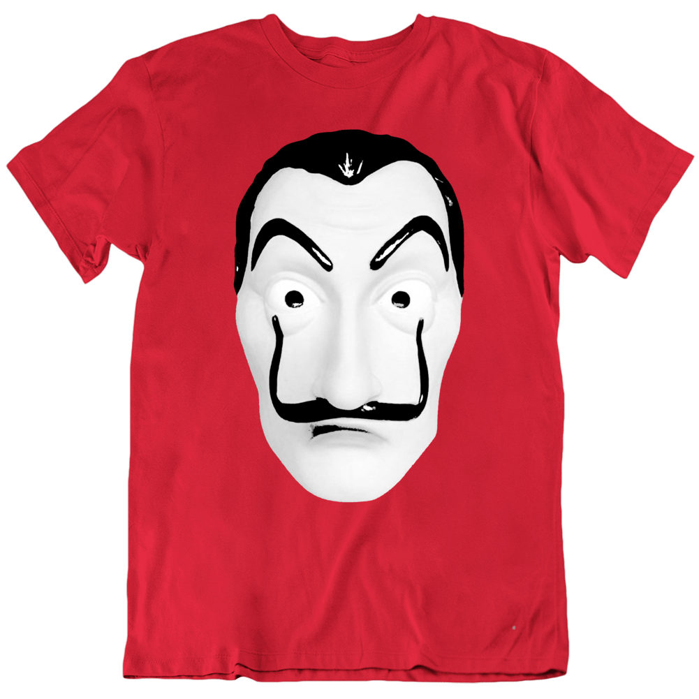 Money Heist Salvador Mask Tv Fan T Shirt Money Heist Salvador Mask Tv Fan T Shirt