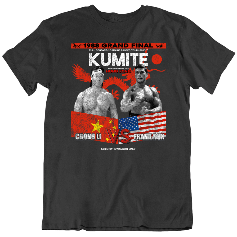 Bloodsport Kumite Jean-claude Van Damme Karate Mma Movie Fan T Shirt Bloodsport Kumite Jean-claude Van Damme Karate Mma Movie Fan T Shirt
